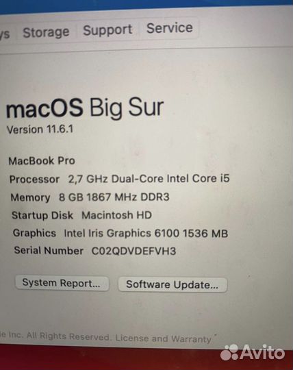 Apple MacBook Pro 2015 13 retina i5/8gb