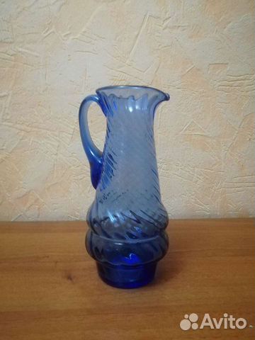 Кувшин цветное стекло СССР