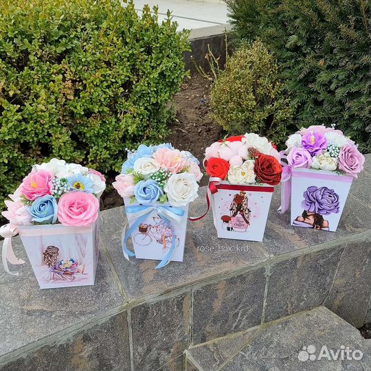 Букет из мыльных роз, мыльный букет