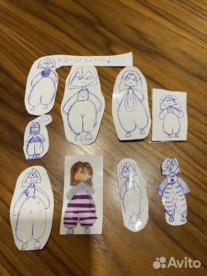 Рисунки, закладки для книг, игрушки