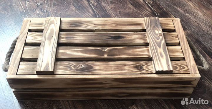 Ящик деревянный подарочный