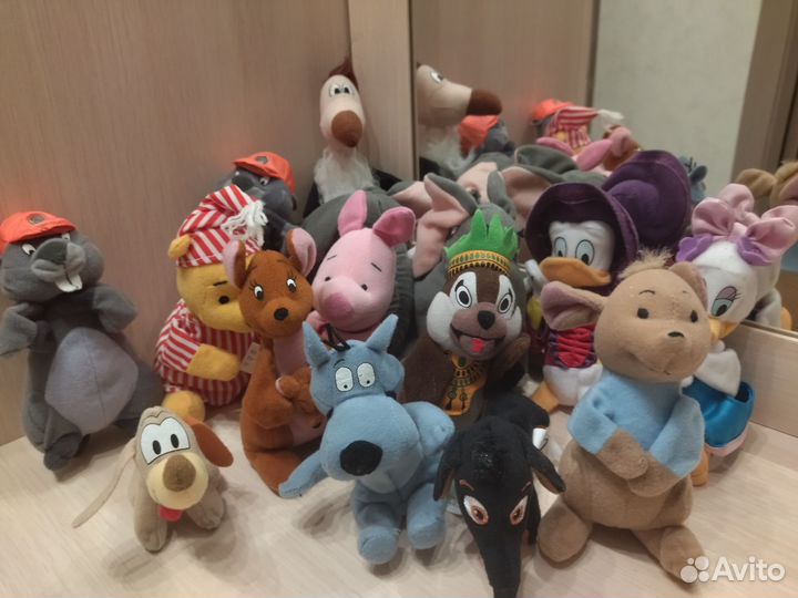 Мягкие игрушки McDonald's и Burger King