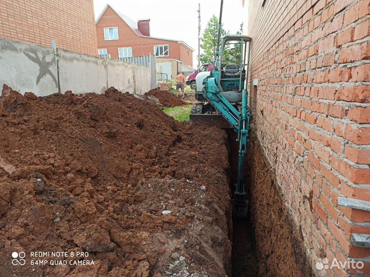 Услуги мини-экскаватора