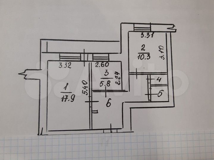 2-к. квартира, 49,8 м², 3/9 эт.