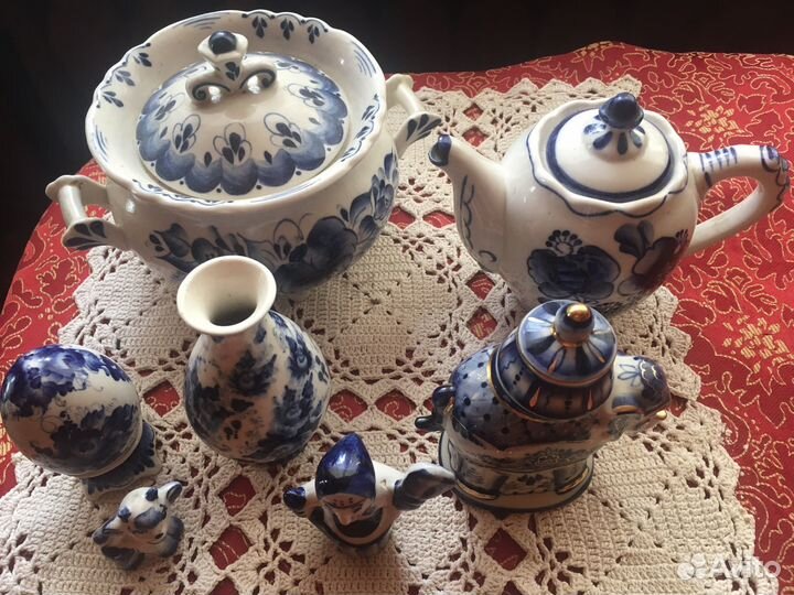 Посуда Гжель