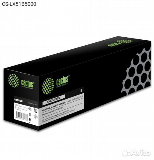 Тонер-картридж cactus MS/MX317/417/S517 Лазерный Ч