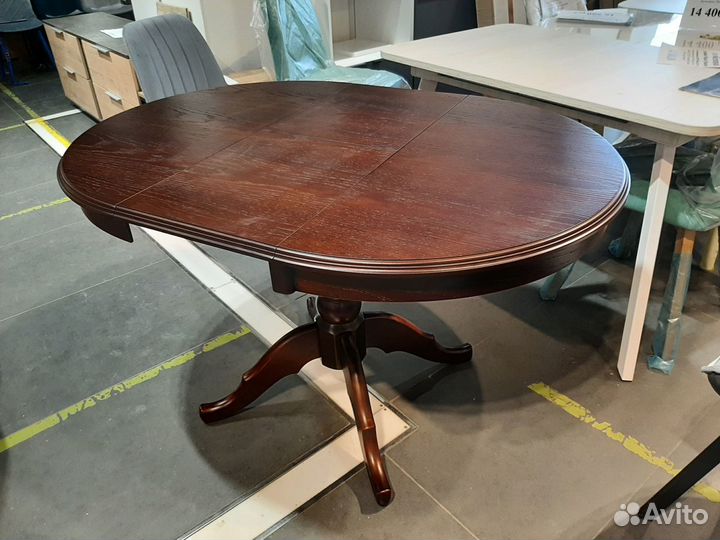 Стол круглый раздвижной массив орех