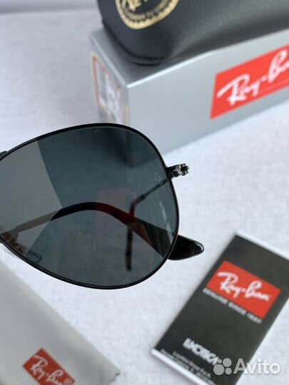 Очки Ray ban Aviator авиаторы черные оригинал
