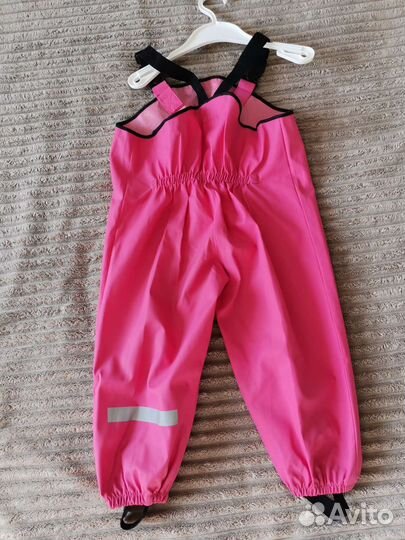 Резиновый полукомбинезон 86 для девочки розовый