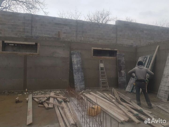 Бетонные работы, опалубка