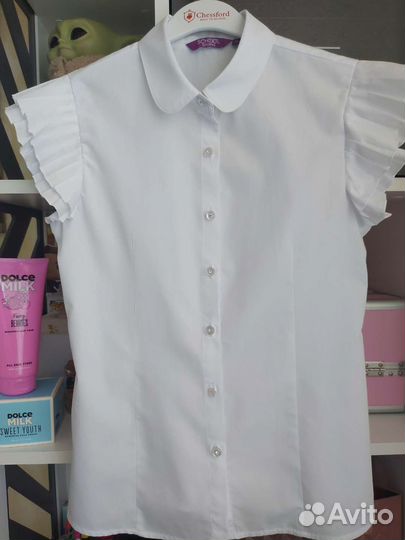 Блузка школьная для девочки, рост 152см