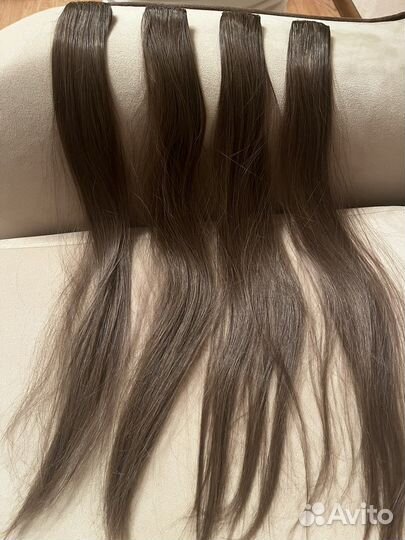 Волосы на заколках