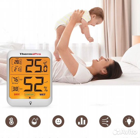 Термометр-гигрометр ThermoPro TP-53