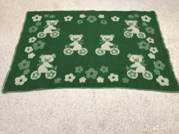 Одеяло детское шерстяное 145х 90