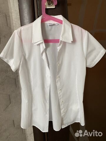 Белая рубашка на девочку