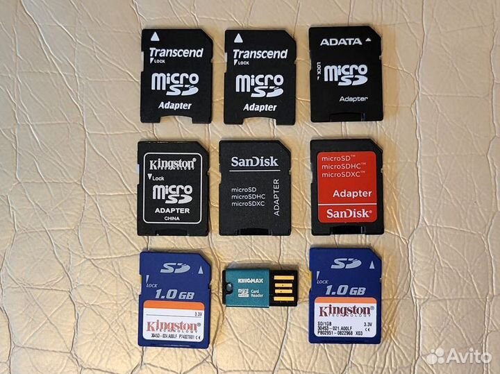 Карты памяти SD и адаптеры microSD-SD