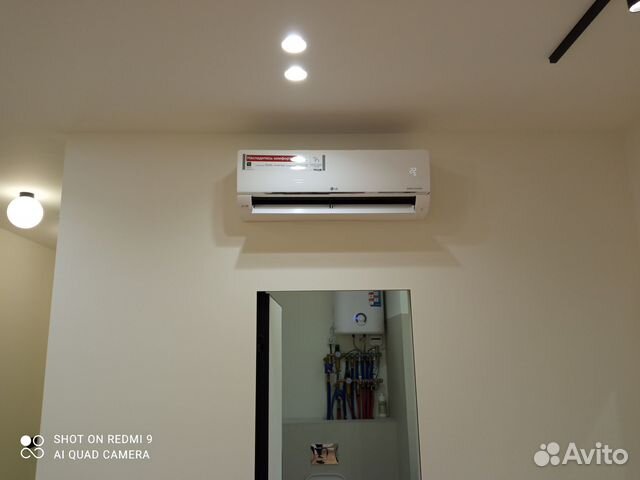 Установка кондиционеров, закладка трассы