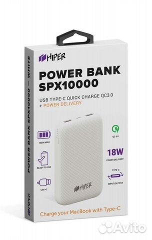 Внешний аккумулятор power bank 10000