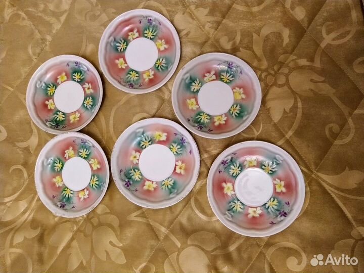 Чайные пары Кузнецова И.Е. Фарфор антикварный