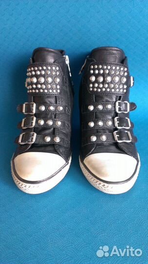 Кеды женские ASH на танкетке с шипами