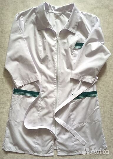 Медицинский костюм, халат, брюки, р.46-50