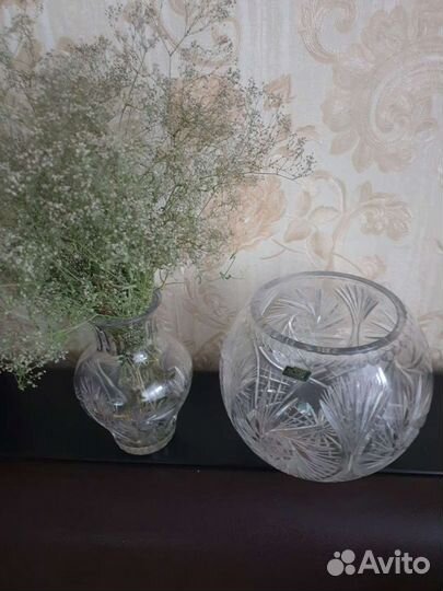 Ваза хрустальная