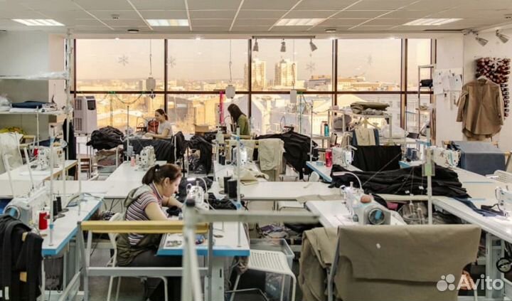 Швейное производство, на станции 