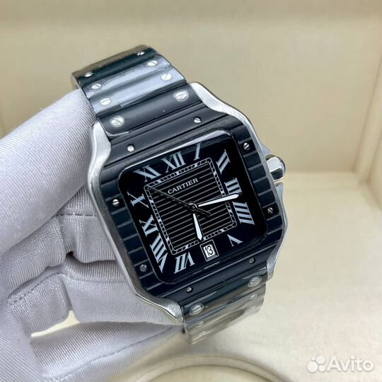 Часы Cartier Santos black