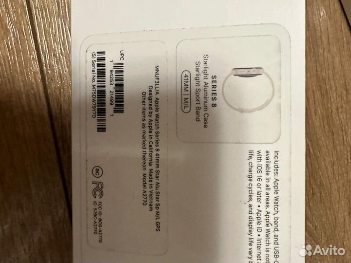 Apple watch ремешок Starlight M/L