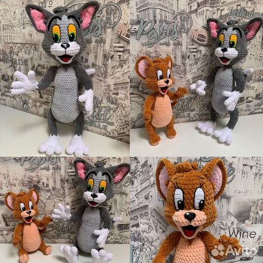 Вязаные игрушки ручной работы