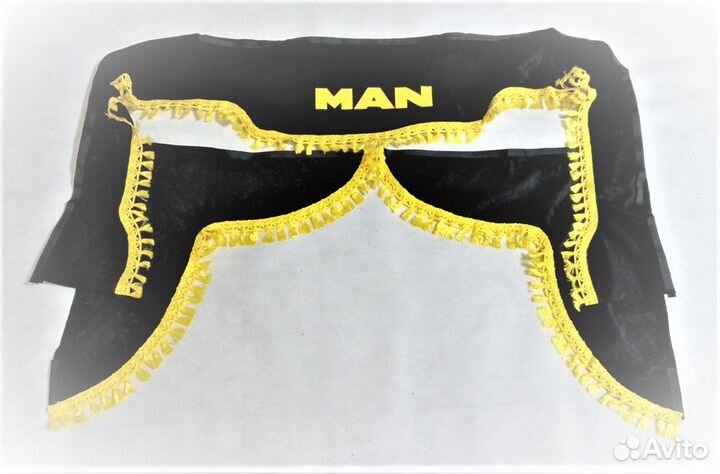 Ламбрекен лобового стекла и угол чёрный для MAN