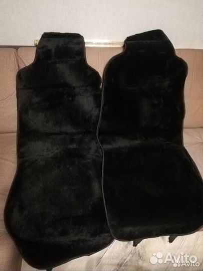 Накидка на сиденье меховые