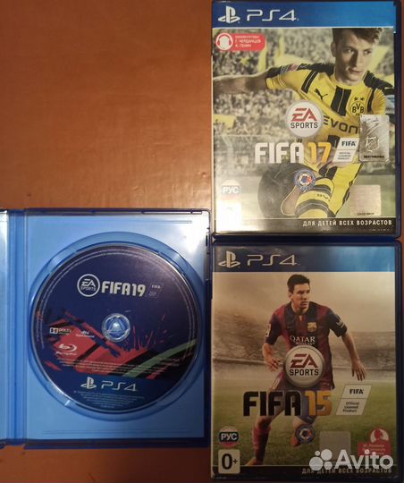 Игра ps4 FIFA 15,17,19