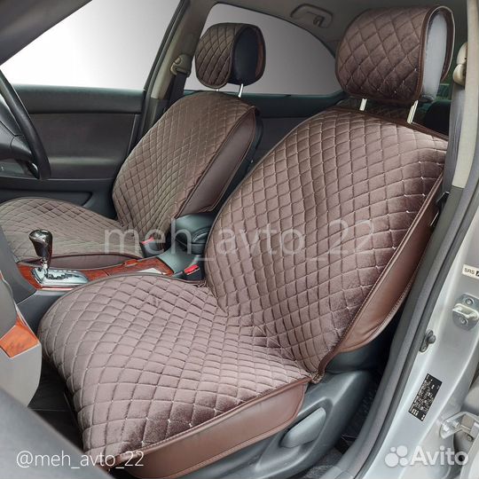 Накидки на сидения автомобиля с боками, 2 шт