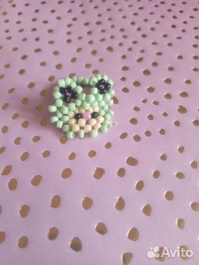 Кольцо из бисера