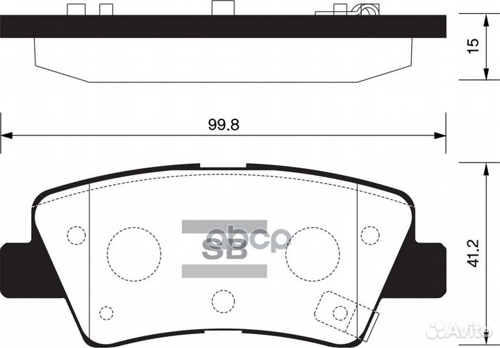 Колодки тормозные задние SP1407 Sangsin brake