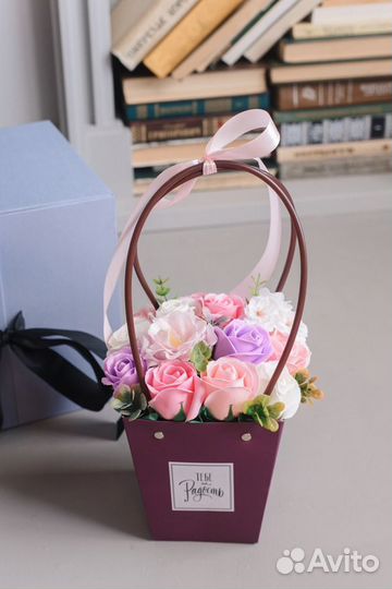 Букет из мыльных цветов