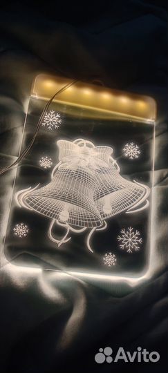 Светодиодный светильник новогодний