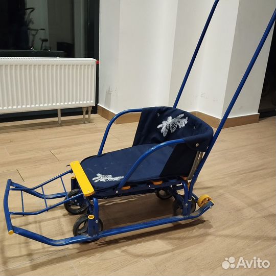 Детские санки с колесами