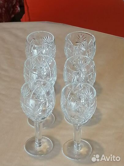 Фужеры хрустальные