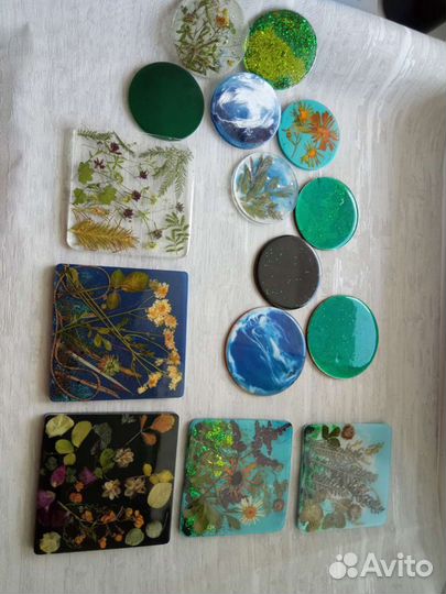 Подставки под горячее Изделия из эпоксидной смолы