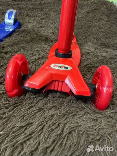 Самокат детский трехколесный новый до 60 кг