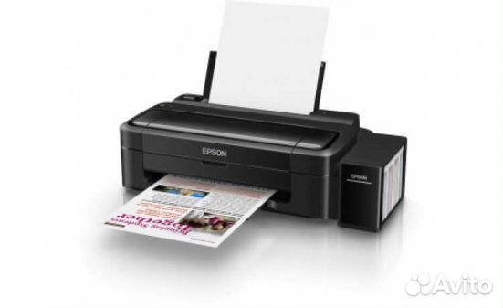 Принтер Epson L132 с снпч и чернилами