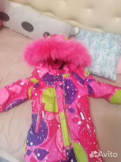 Зимний комбинезон для девочки размер 86