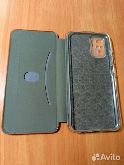 Чехол-книжка и стекло на redmi note 10S