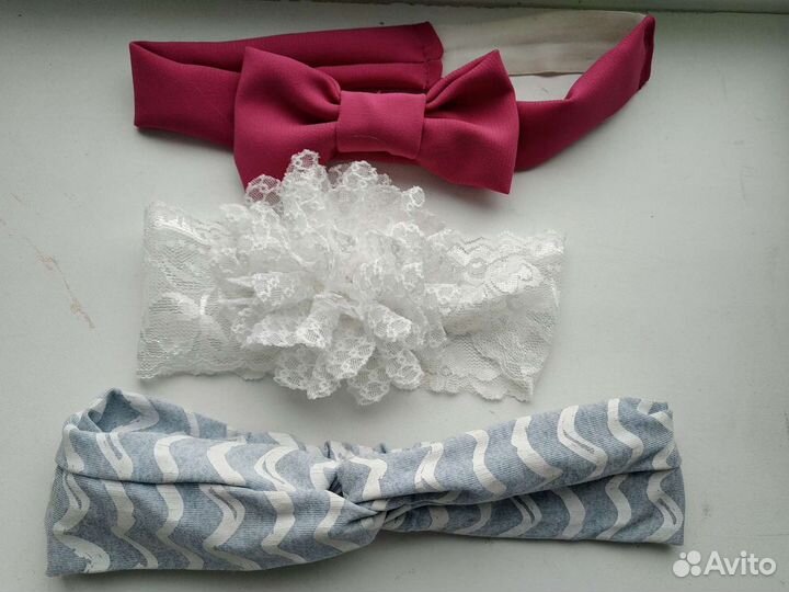 Повязки на голову для девочки до 1 года