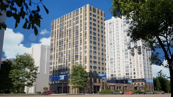 2-к. квартира, 49,7 м², 15/22 эт.