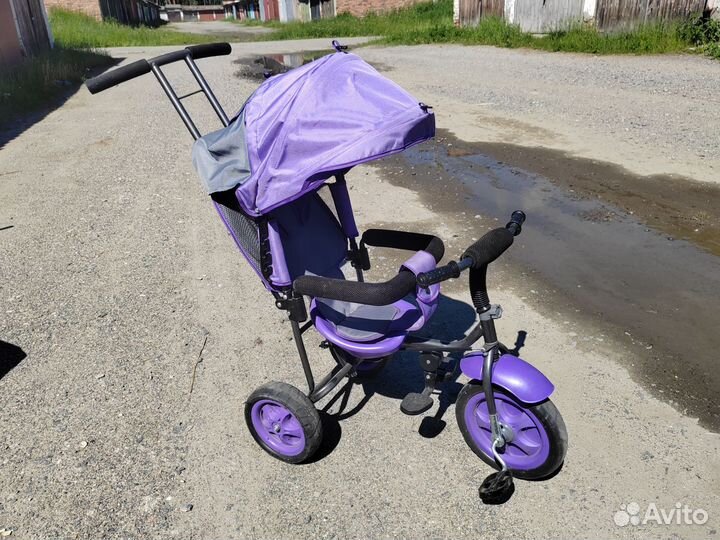 Велосипед с родительской ручкой