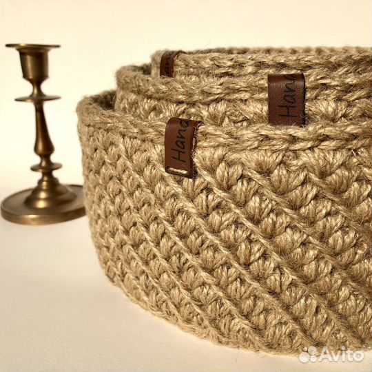 Корзины из джута для дома