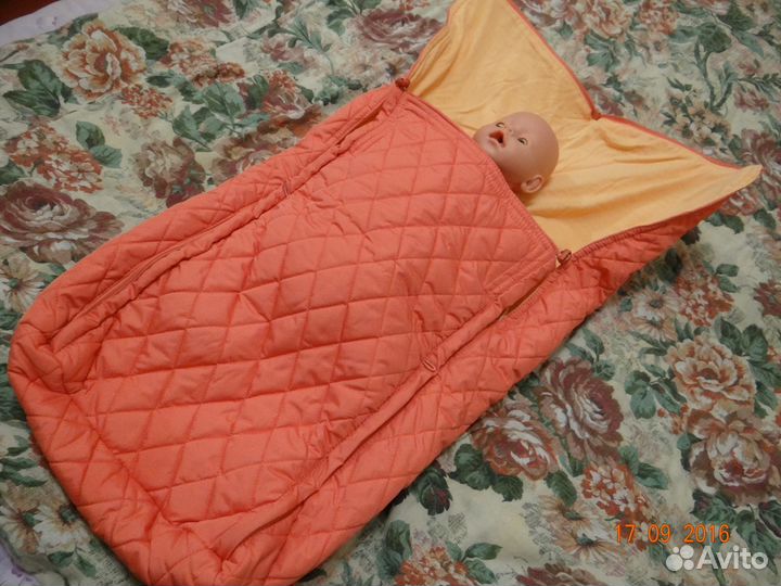 Конверт на синтепоне демисезонный на прохладную по